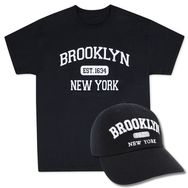 Classic EST. Brooklyn Hat and T-Shirt Combo (3 Colors)