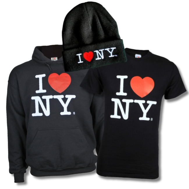 I Love NY Sweatshirt, Tee, Beanie Bundle (2 Colors)