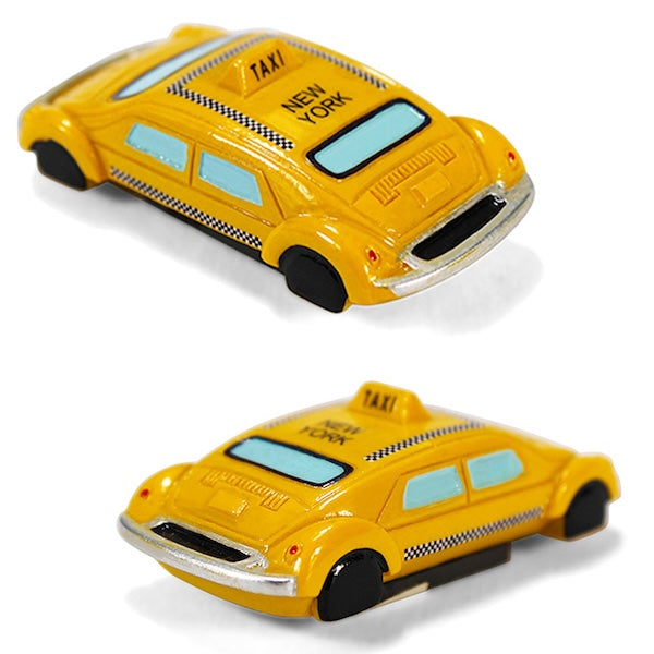Retro Future NYC Taxi Poly-Resin Magnet