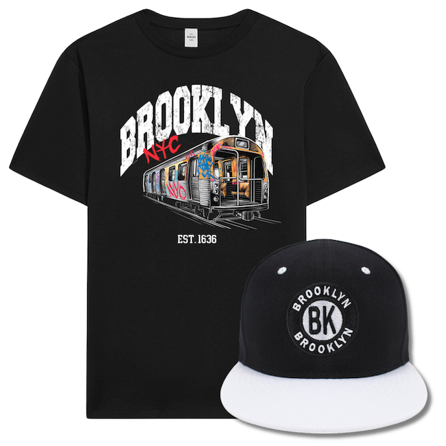 Gutted Metro Brooklyn Shirt & Snapback Hat Combo