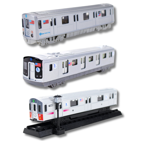 Official MTA Toy Train Die Cast Model Bundle 3 Piece NYGiftloft