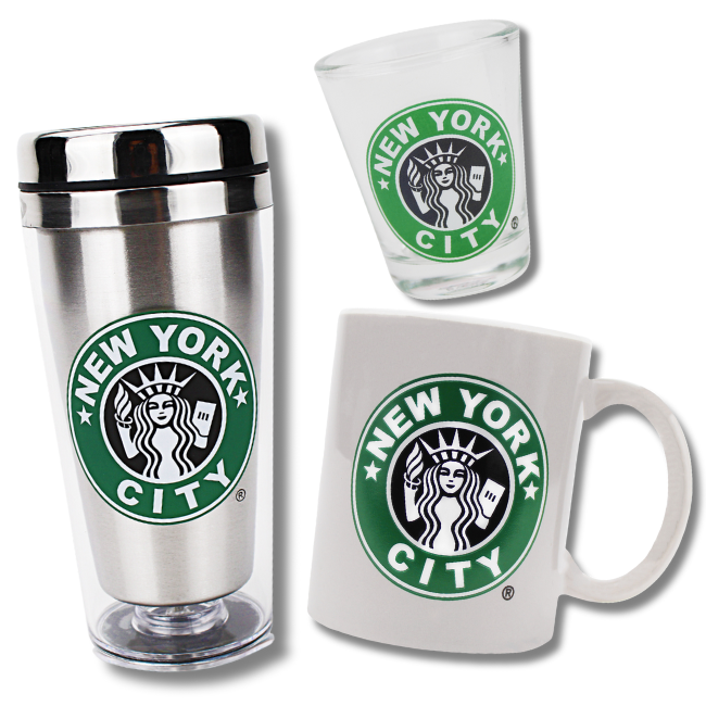 New York Starbucks Cup Bundle | 3-piece NYC Starbucks Mug Gift Set