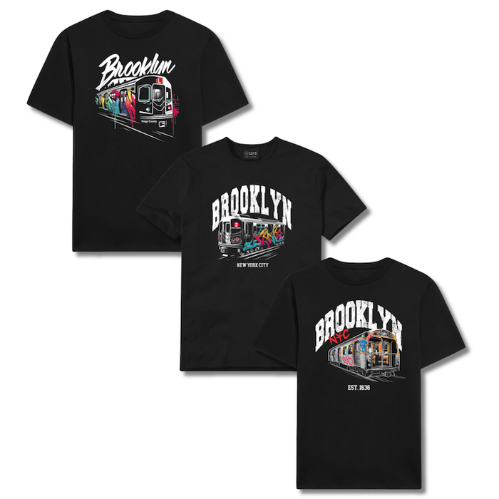 Brooklyn Metro Subway T-Shirt Bundle (6 Sizes)