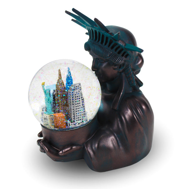 4D Statue of Liberty Snow Globe Liberty City New York Snow Globe (2 Sizes) | NYC Snow globe