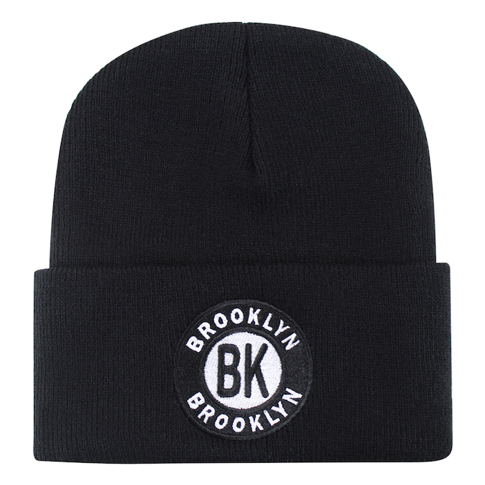 Embroidered "BK" Seal Brooklyn Beanies (3 Shades)