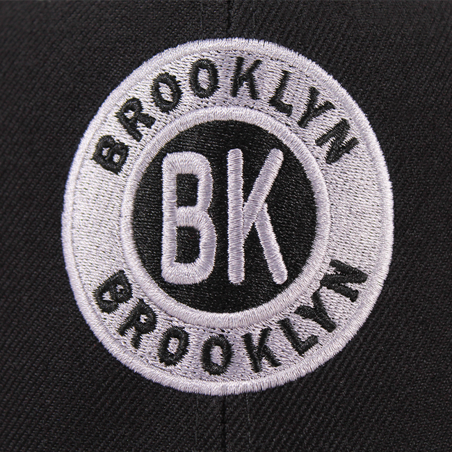 Black-Grey Snapback Flat Brooklyn Hat