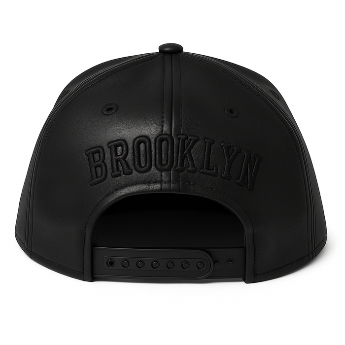 Brooklyn Faux Leather Snapback (2 Colorways)
