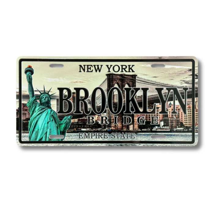 Brooklyn Bridge New York Decorative Metal Plate