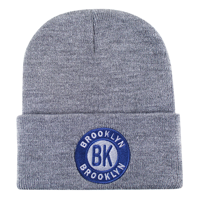 Embroidered "BK" Seal Brooklyn Beanies (3 Shades)