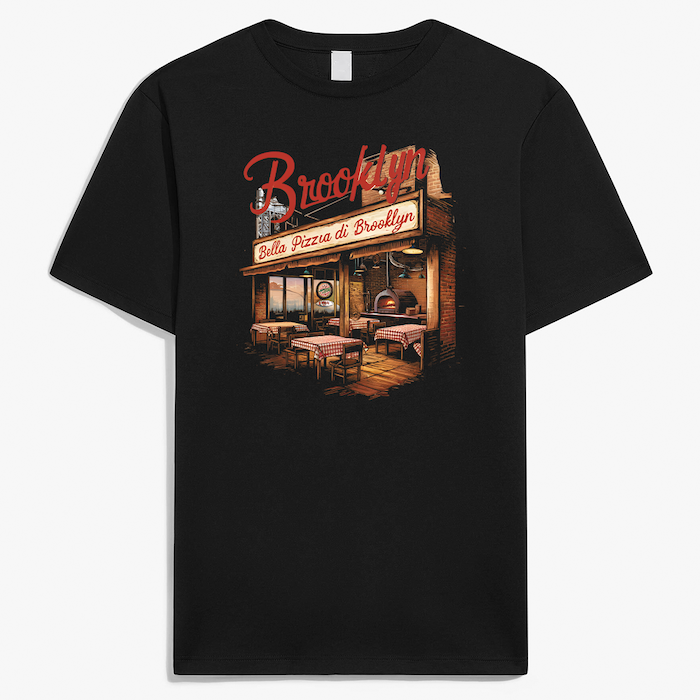 Brooklyn Pizzeria T Shirt (6 Sizes)