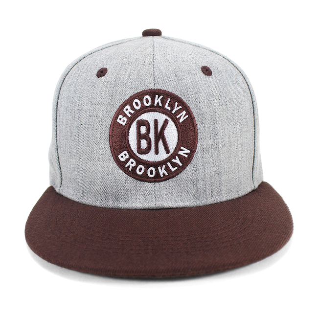 Two-Tone "BK" Logo Brooklyn Snapback | BROOKLYN Hat (3 Colors)