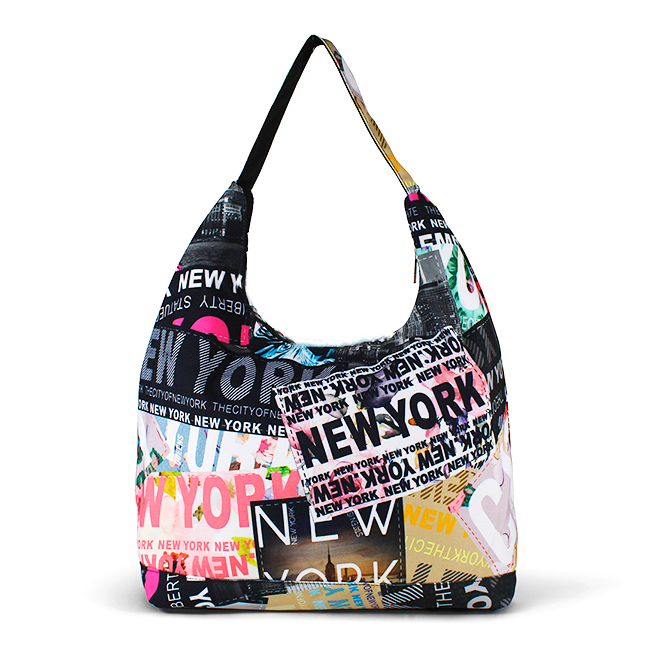 Urban Mosaic: New York Patchwork-Style Handbag
