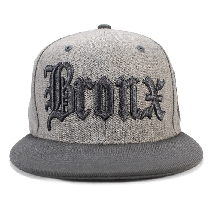 Grey BRONX Snapback Flat Hat (4 Colors)