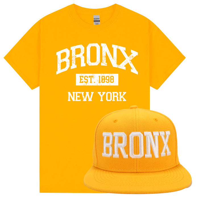 Vintage Est. 1898 BRONX Shirt & Snapback Bundle (2-Piece Set)