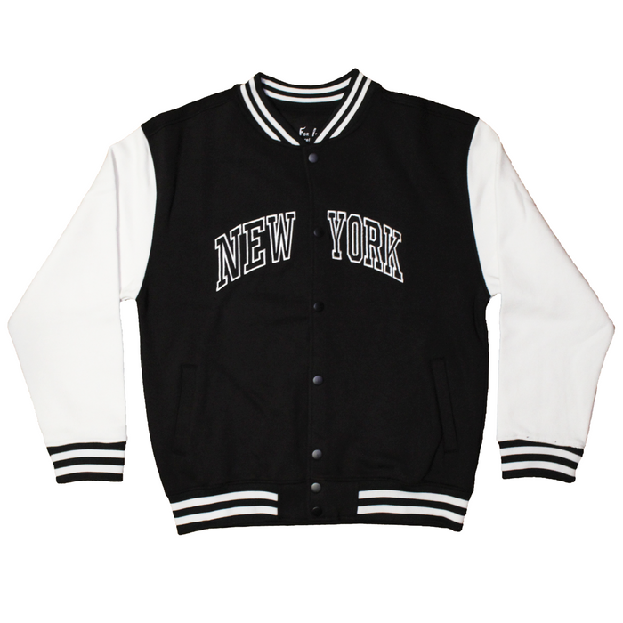Varsity Letterman New York Bomber Jacket | Dual Blend NYC Jacket (2 Colors)