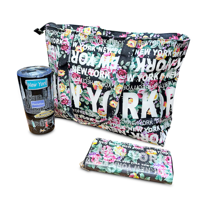 Floral Spring New York Gift For Her Bundle (3-Piece Gift Set) [2 Colors]
