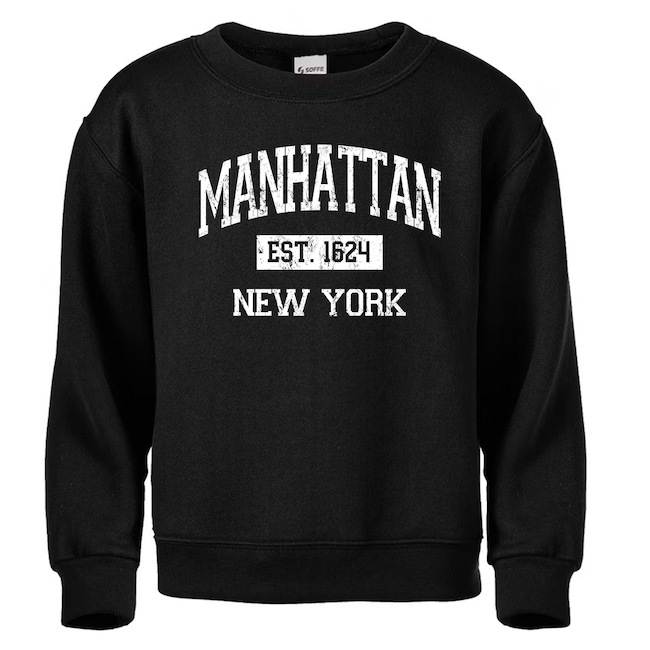 Vintage Est. 1624 MANHATTAN Sweatshirt (5 Colors) | NYC Sweatshirt