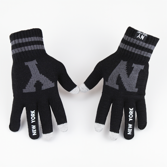 Smart Touch Knitted New York Gloves (3 Dual Blend Colors)