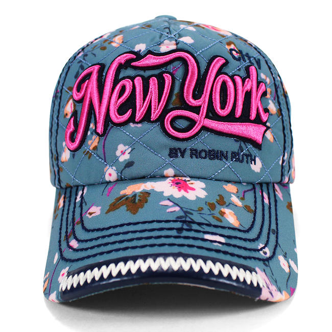 Reinforced Quilted Floral New York Hat (4 Colors)