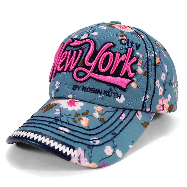 Reinforced Quilted Floral New York Hat (4 Colors)