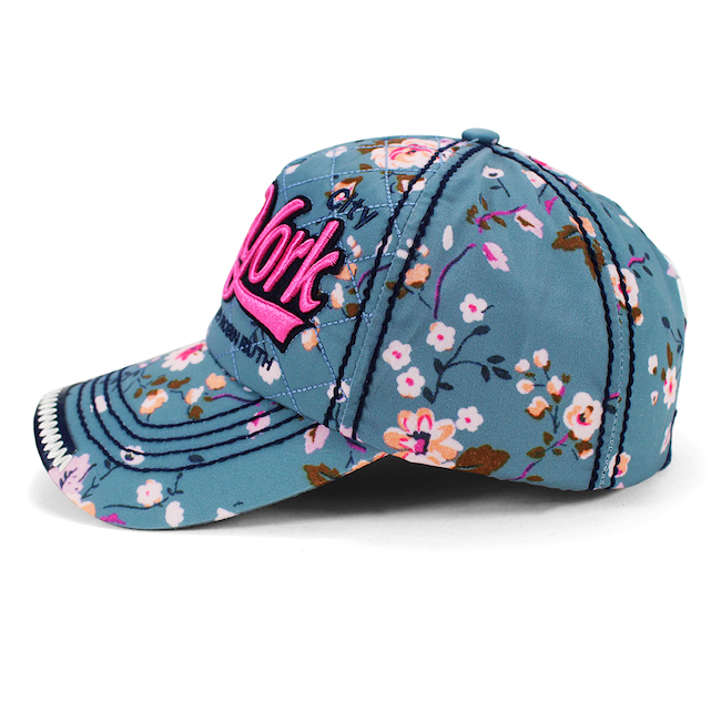 Reinforced Quilted Floral New York Hat (4 Colors)