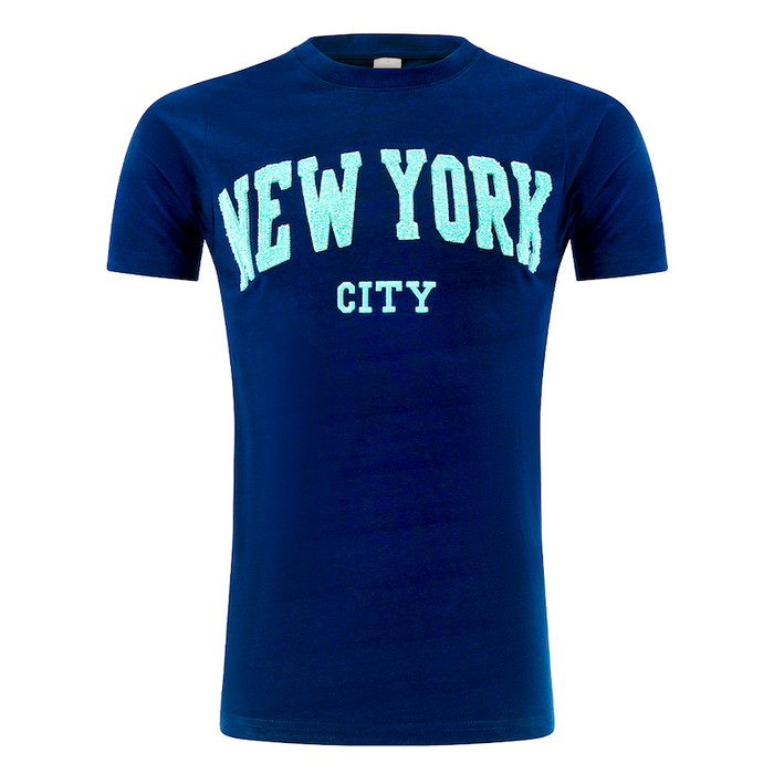 NEW YORK CITY Chenille Applique T-Shirt (6 Colors)