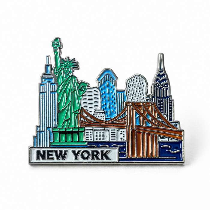 New York City Landmark Souvenir Pin