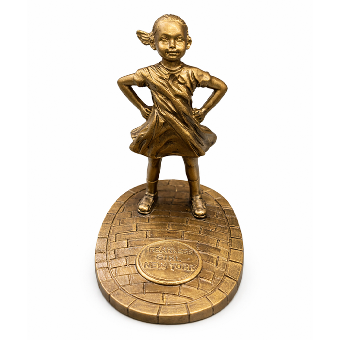 Fearless Girl – Wall Street Mini Statue (4")