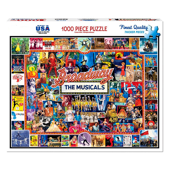 New York Puzzle Broadway Musicals Puzzle (1000 Pieces) | NYC Puzzle