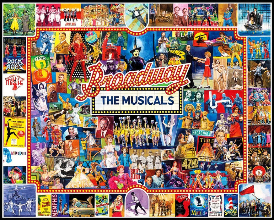 New York Puzzle Broadway Musicals Puzzle (1000 Pieces) | NYC Puzzle