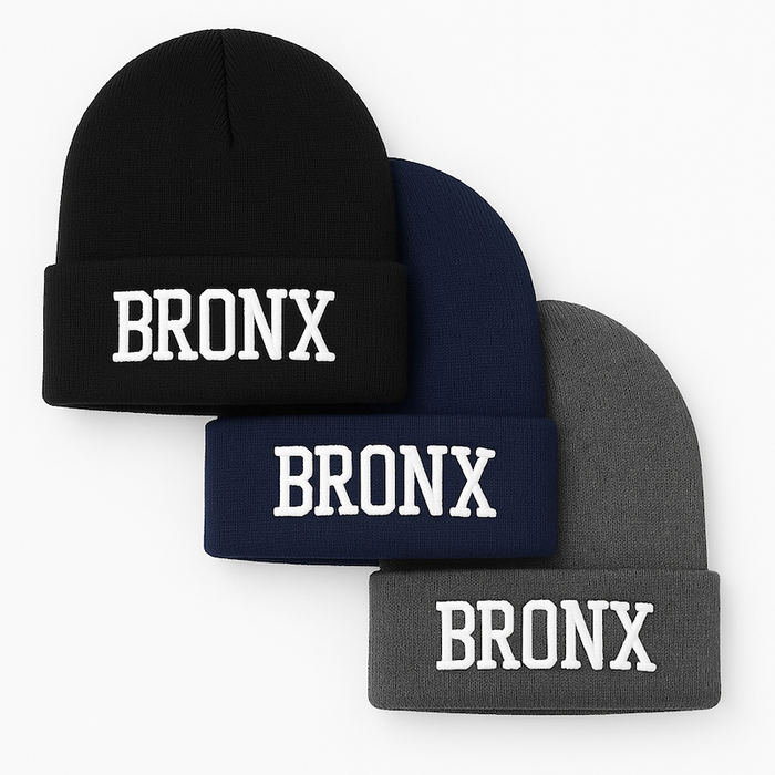 The BRONX Embroidered Skully Beanies (3 Colors)
