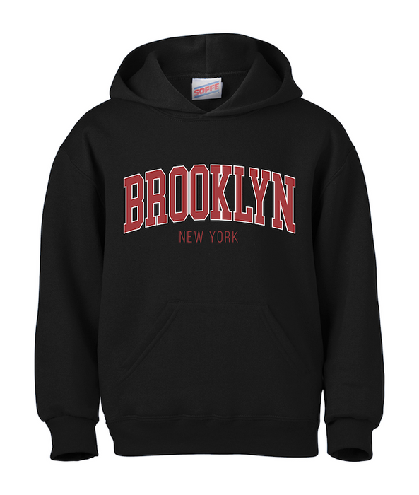 Classic College Red Brooklyn Hoodie (3 Colors) | Brooklyn Sweatshirt