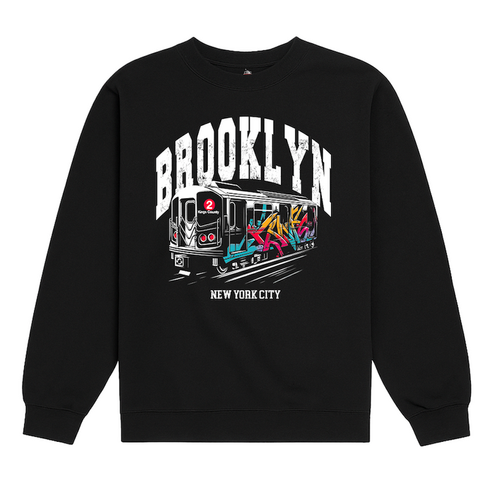 Kings Country Graffiti Brooklyn Train Sweatshirt (6 Sizes)