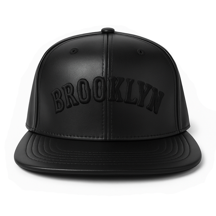 Brooklyn Faux Leather Snapback (2 Colorways)