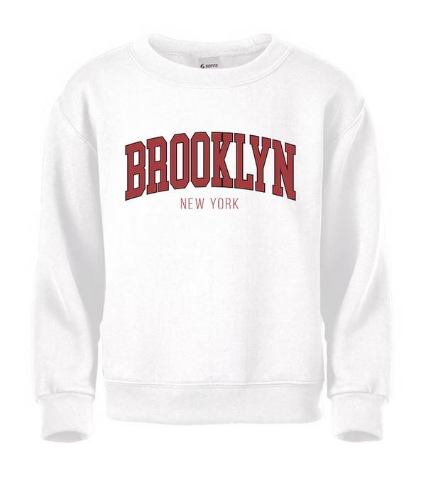Classic College Red Brooklyn Sweatshirt Crewneck (2 Colors)