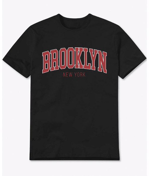 Classic College Red Brooklyn T Shirt (2 Colors) | Brooklyn Shirt