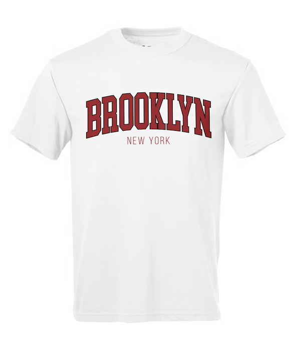 Classic College Red Brooklyn T Shirt (2 Colors) | Brooklyn Shirt