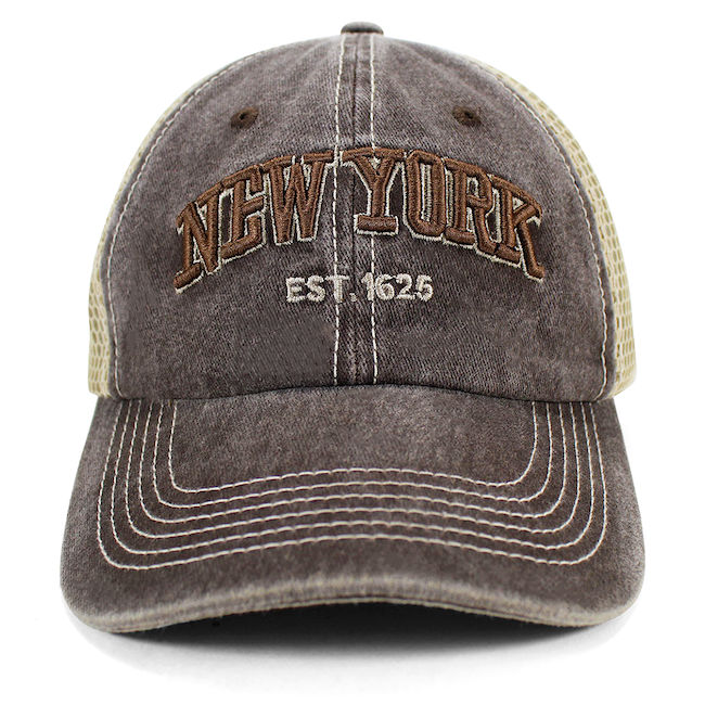 Vintage "New York" Trucker Hat | EST. 1625 Snapback (2 Colors)