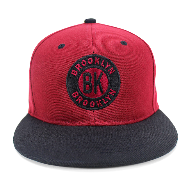 Two-Tone "BK" Logo Brooklyn Snapback | BROOKLYN Hat (3 Colors)