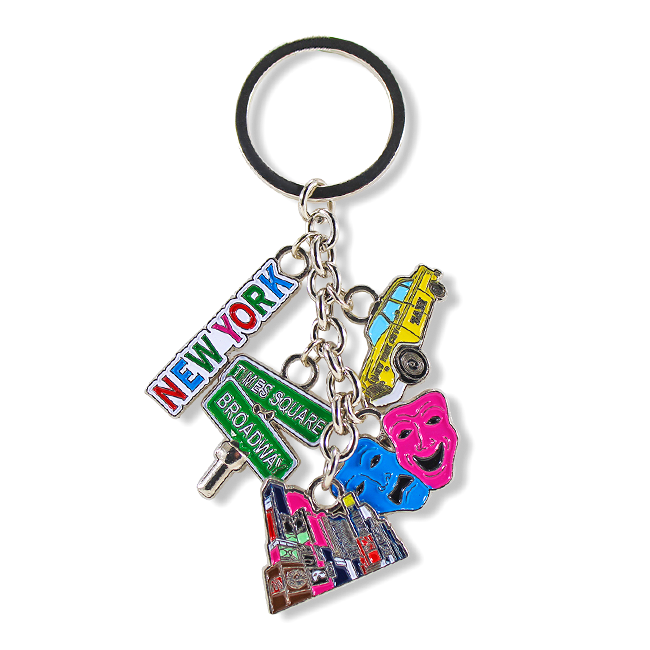 NYC Multi-Charm Keychain
