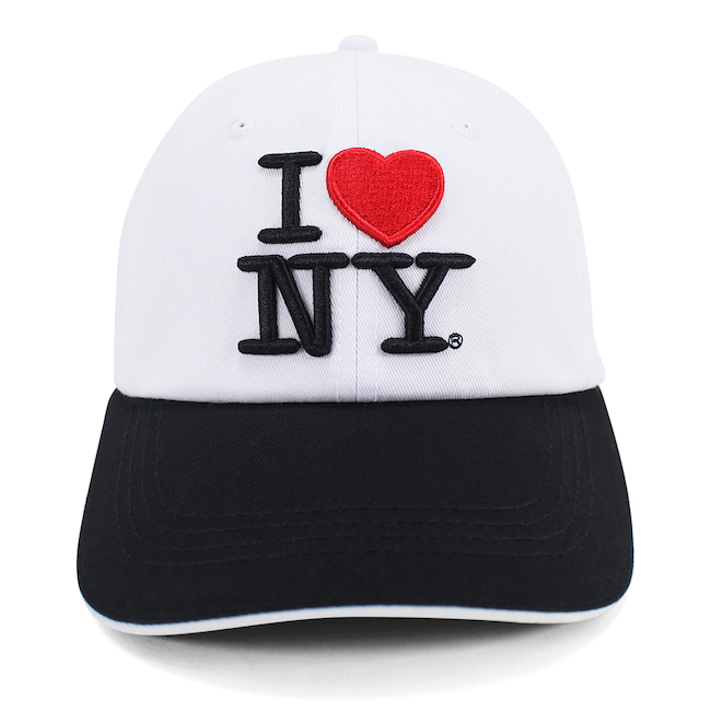 Official Embroidered Two-Tone I Love NY Cap | Buckle Adjustable