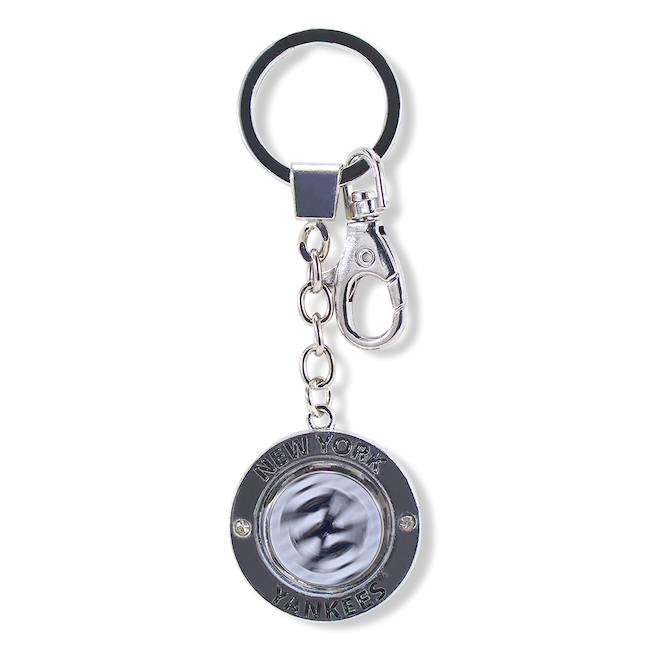 Spinner New York Yankees Keychain Pinstripe Insignia | Official Yankees Gear