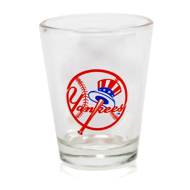 Clear New York Yankees Shot Glass Team Logo | Official Yankees Merchandise