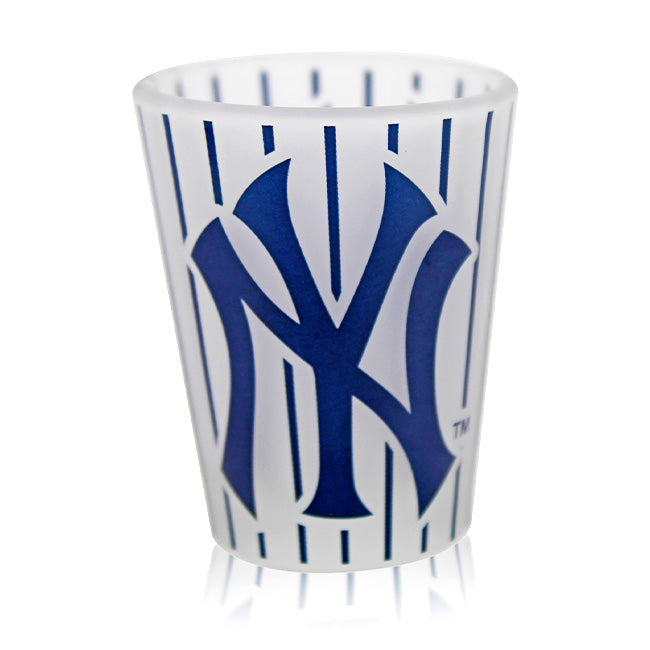 Frosted New York Yankees Shot Glass | Official Yankees Merchandise