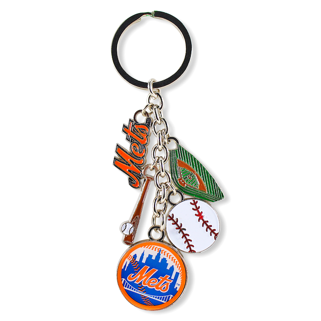 Official New York Mets Charms Keychain