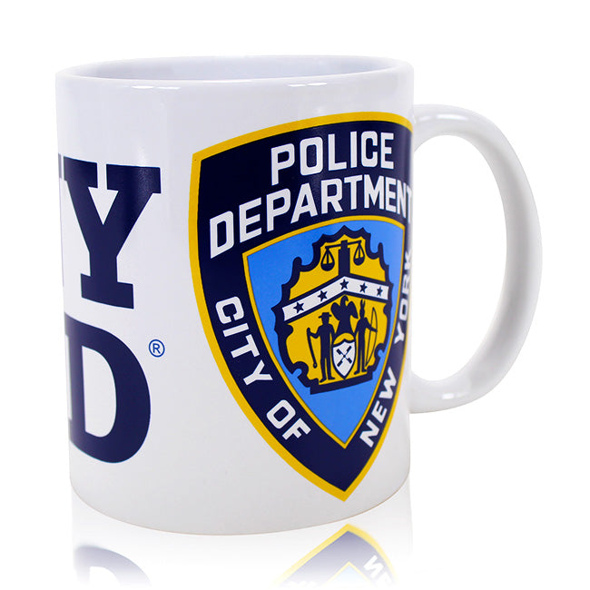 12oz Ceramic NYPD Mug w/ Letters & Seal (2 Colors)