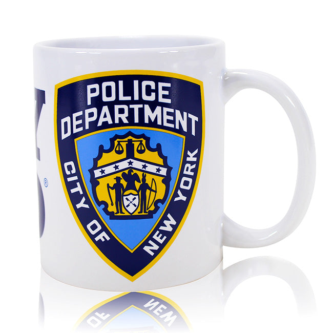 12oz Ceramic NYPD Mug w/ Letters & Seal (2 Colors)