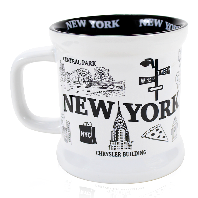 14oz UrbanForge: Iconic Impressions in Sturdy Splendor New York Mug (2 Colors)