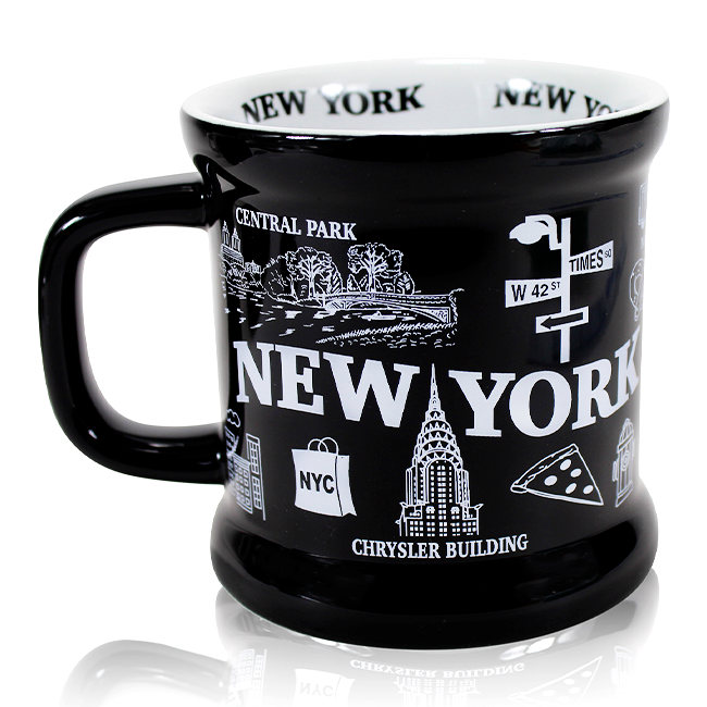14oz UrbanForge: Iconic Impressions in Sturdy Splendor New York Mug (2 Colors)