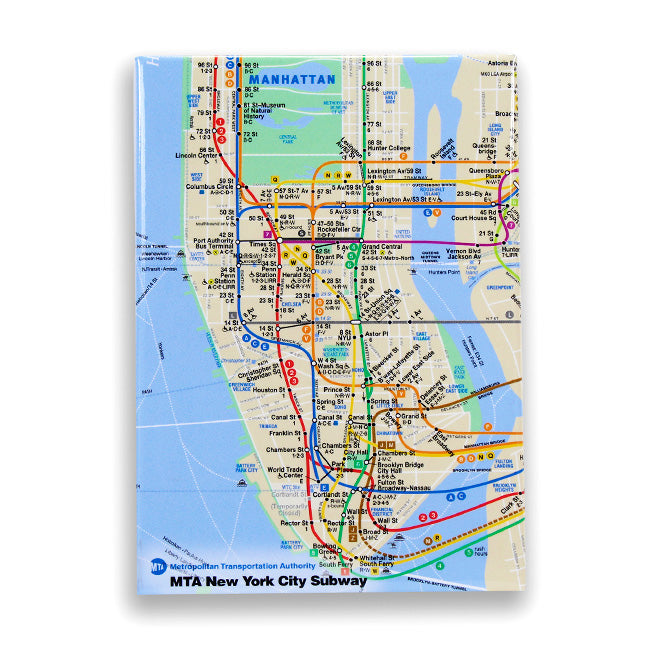 Official Multi-Color MTA Map Vinyl Magnet | MTA Gift Shop